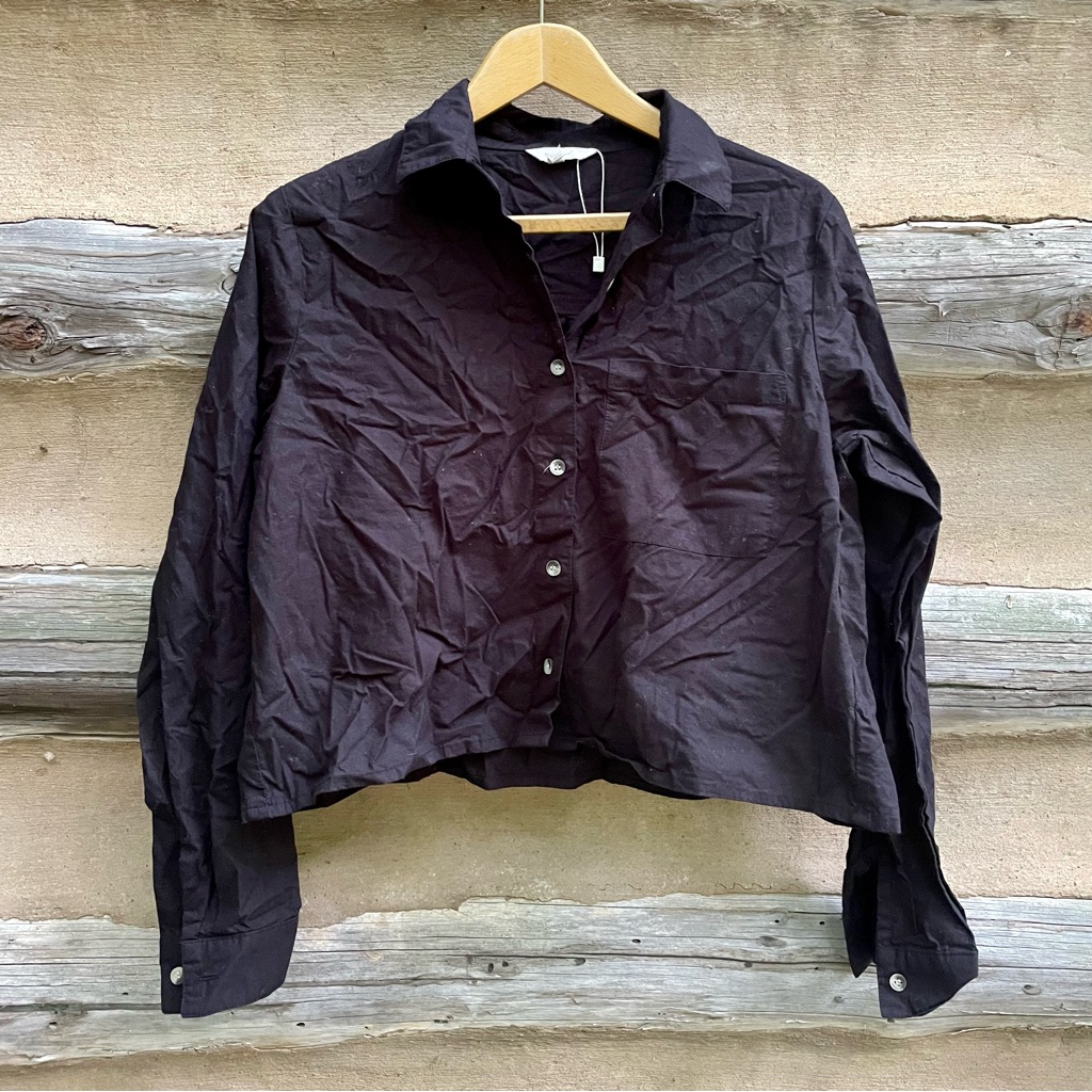 Sim & Sam Cropped Button Down
